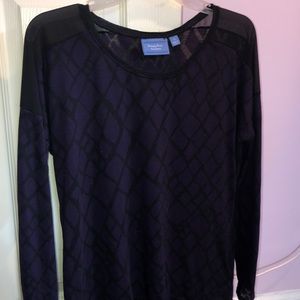 Purple and Black Vera Wang Top
